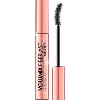 Eveline Cosmetics Volumix Fiberlast Rose rimel cu efect de gene false - imagine 2
